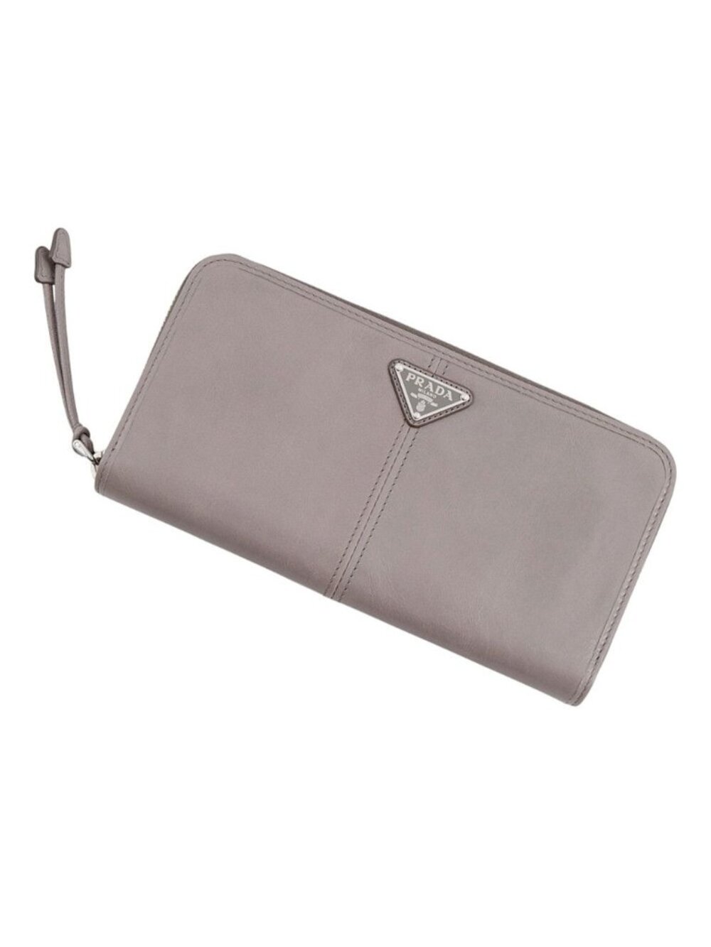 Prada Wallet Triangle Logo Zip Around